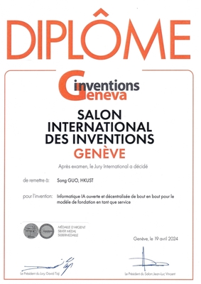 Certificate of Geneva International Exhibition of Inventions